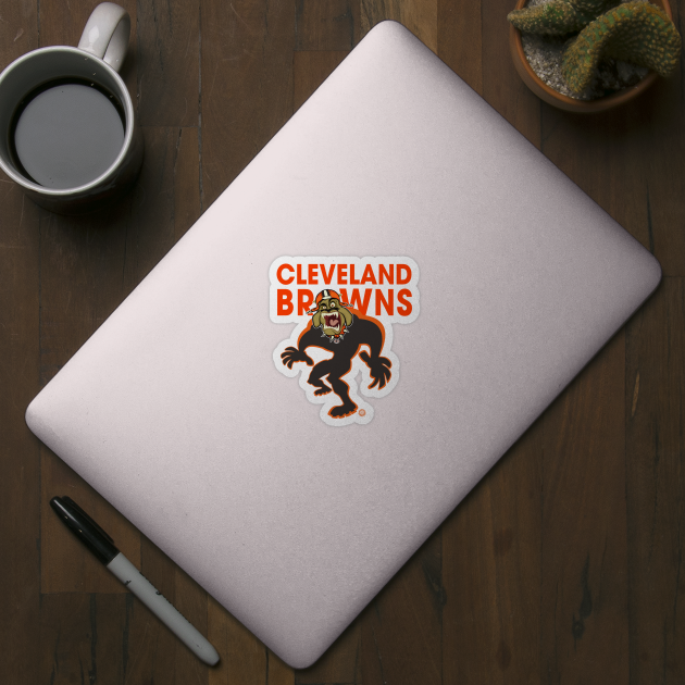 Cleveland Browns BullDawg Whoosh Growler 2 by Goin Ape Studios